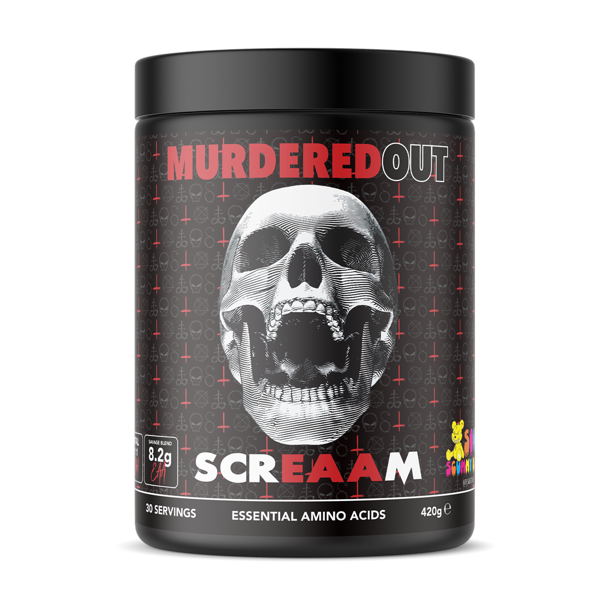 Murdered Out ScrEAAm 420g Sour Scummy Bear