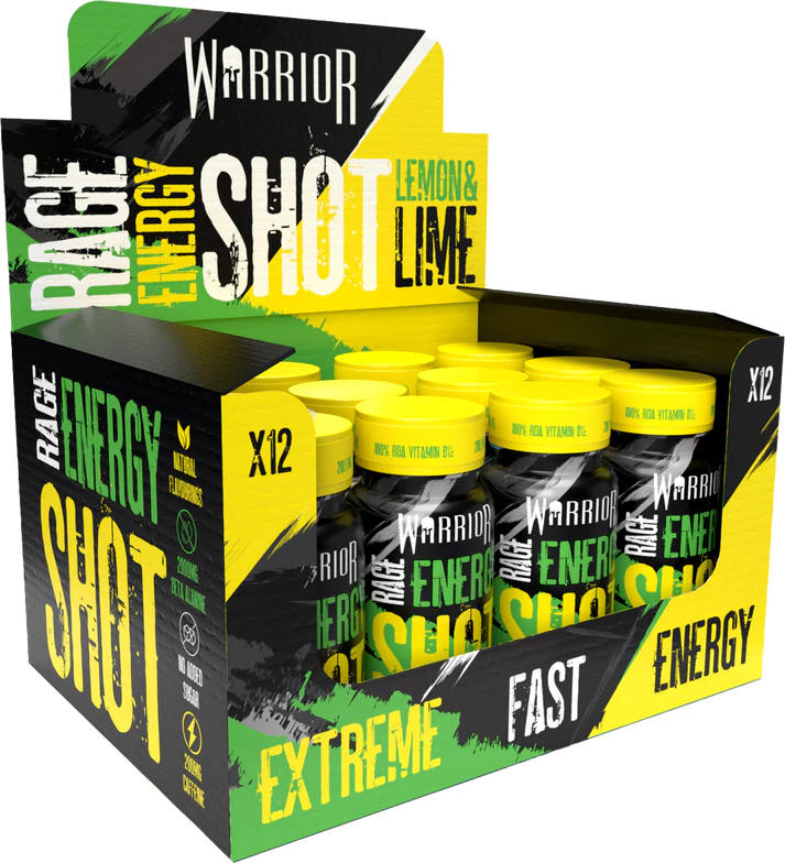 Warrior RAGE Energy Shots 12x60ml Lemon Lime