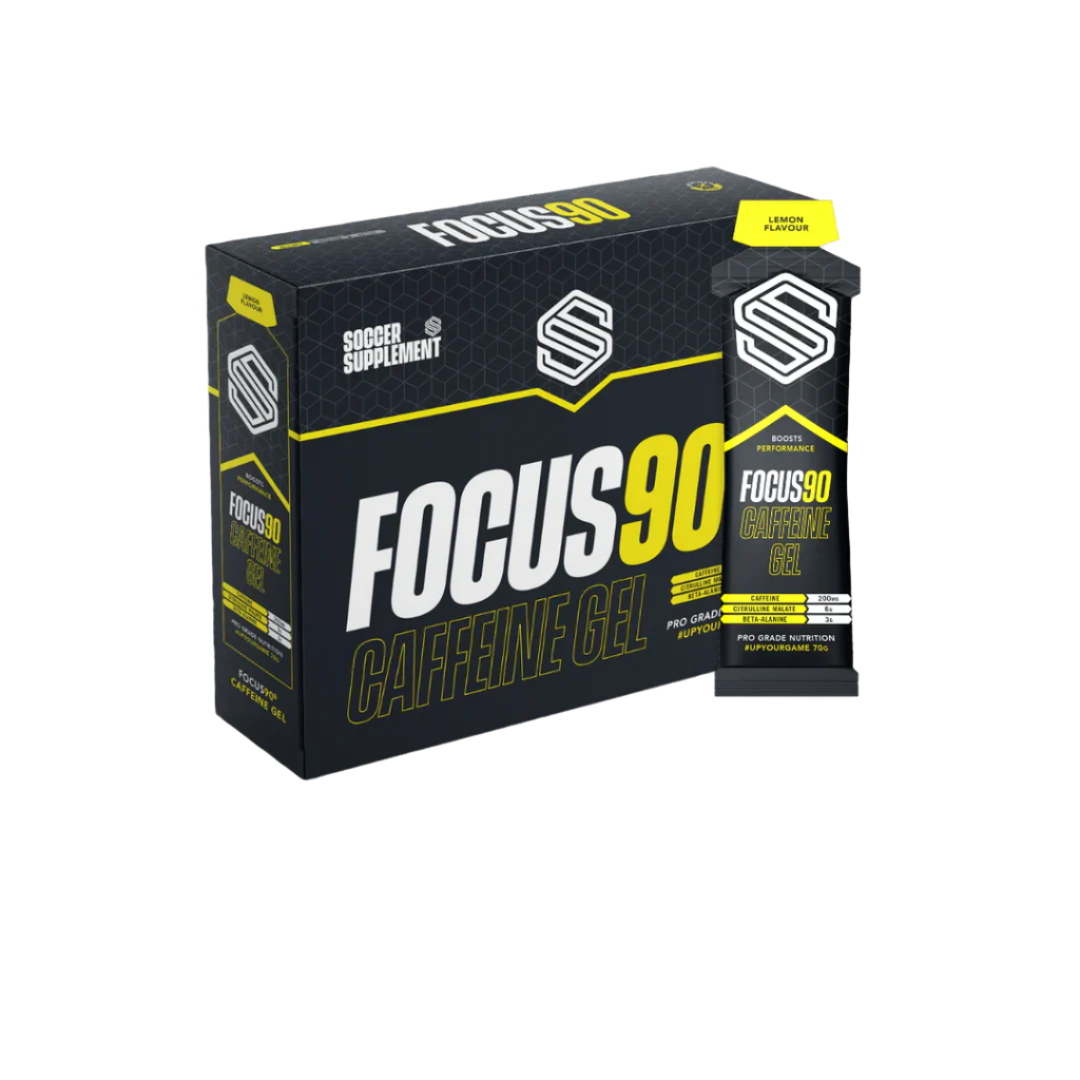 Soccer Supplement Focus90 Caffeine Gel 12x70g Lemon