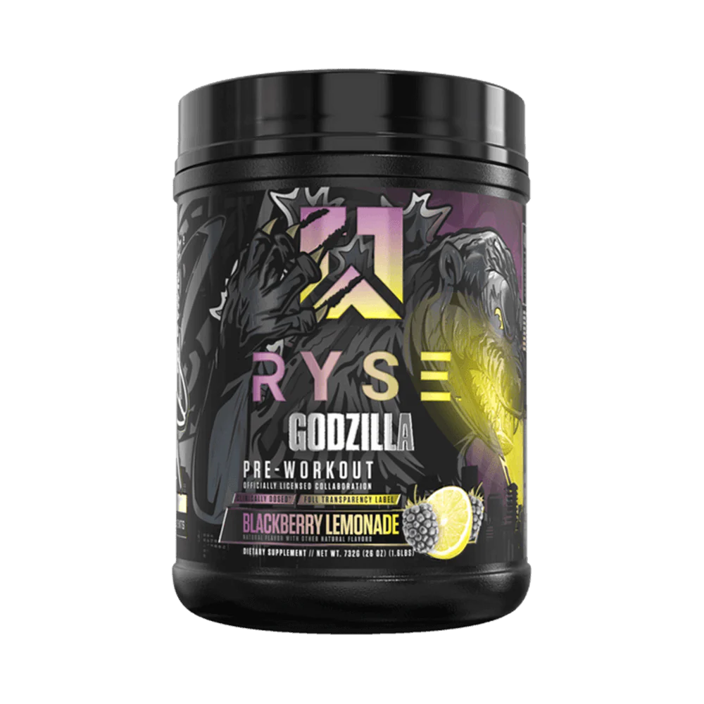 RYSE Godzilla Pre-Workout 792g Godzilla Blackberry Lemonade