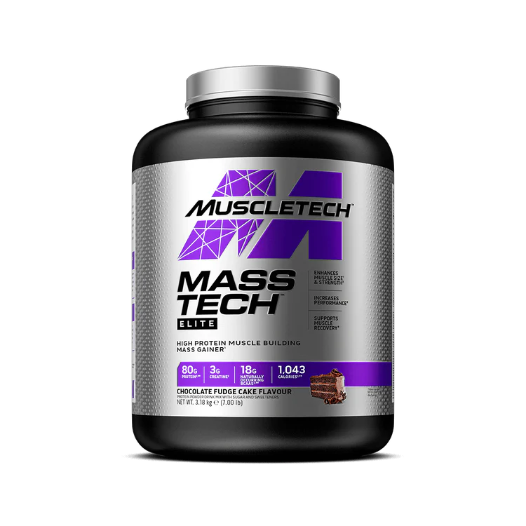 Muscletech Mass Tech Elite 3.18kg Chocolate Fudge Cake