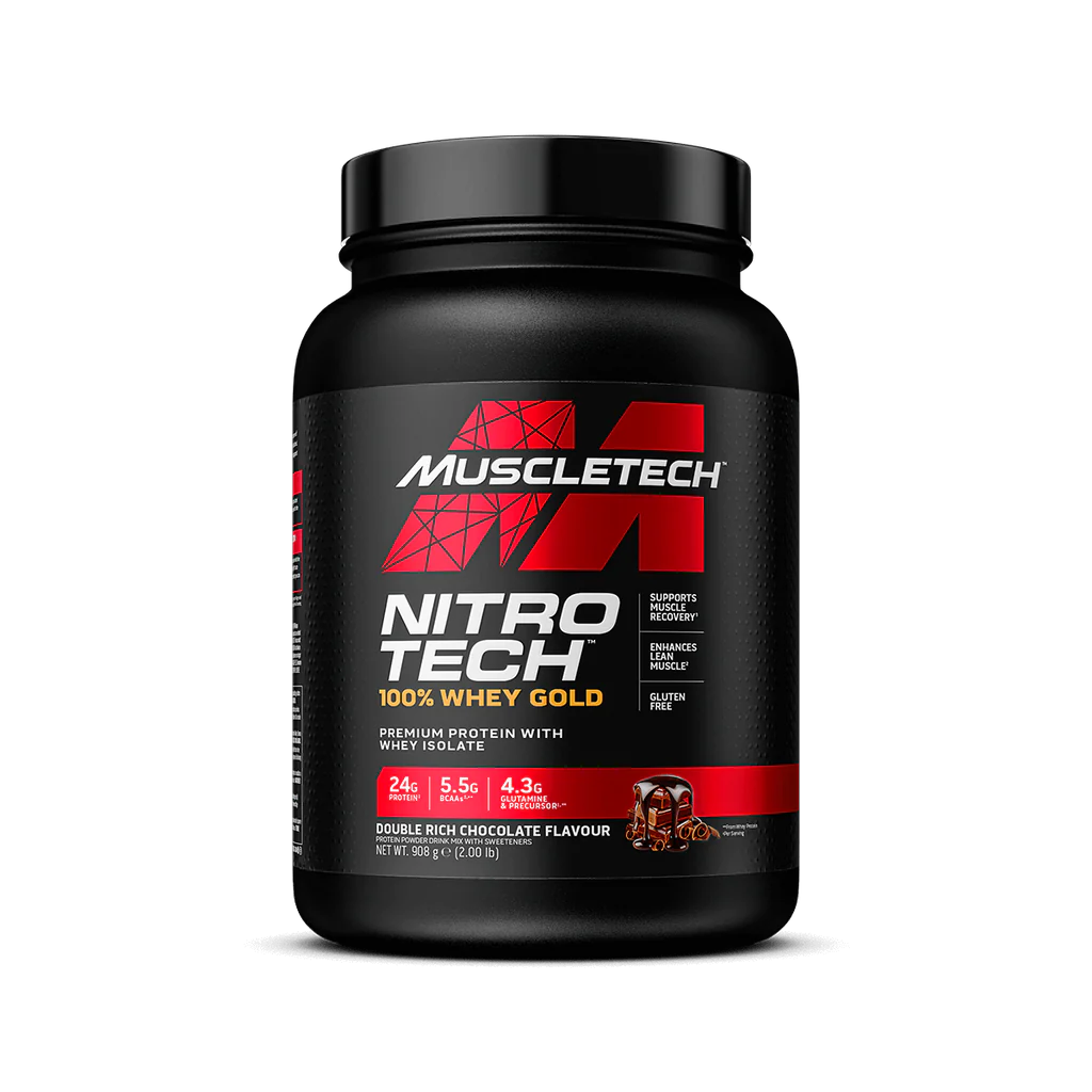Muscletech Nitro Tech 100% Whey Gold 907g Double Rich Chocolate