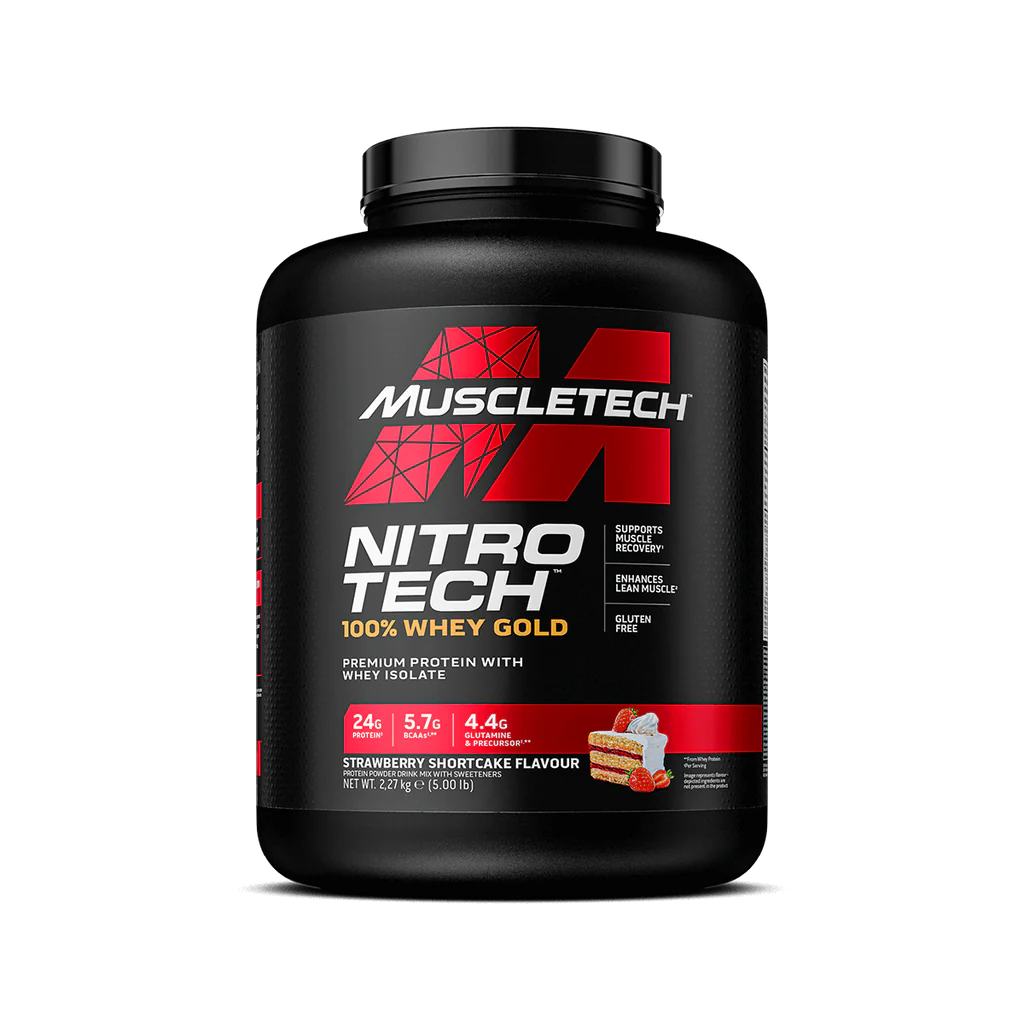 Muscletech Nitro Tech 100% Whey Gold 2.27kg Strawberry Shortcake
