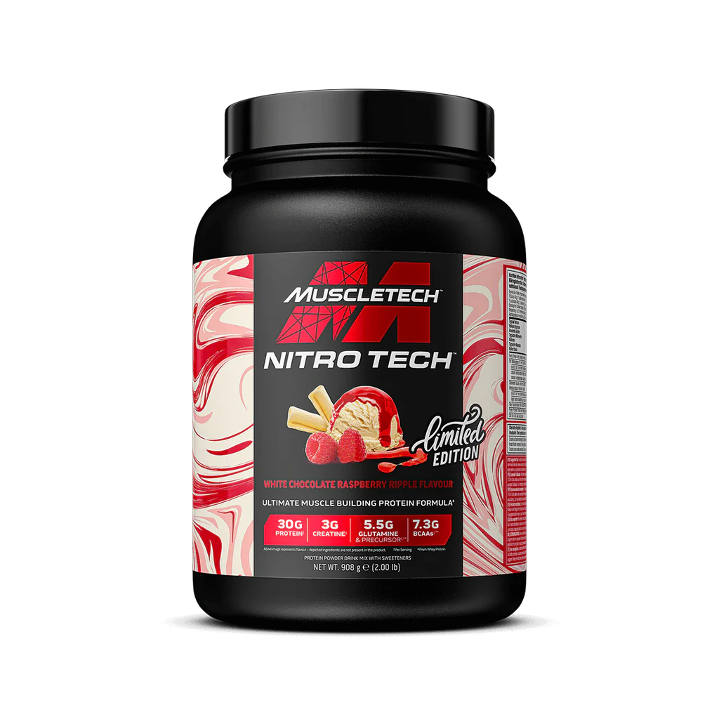 Muscletech Nitro Tech 907g White Chocolate Raspberry Ripple