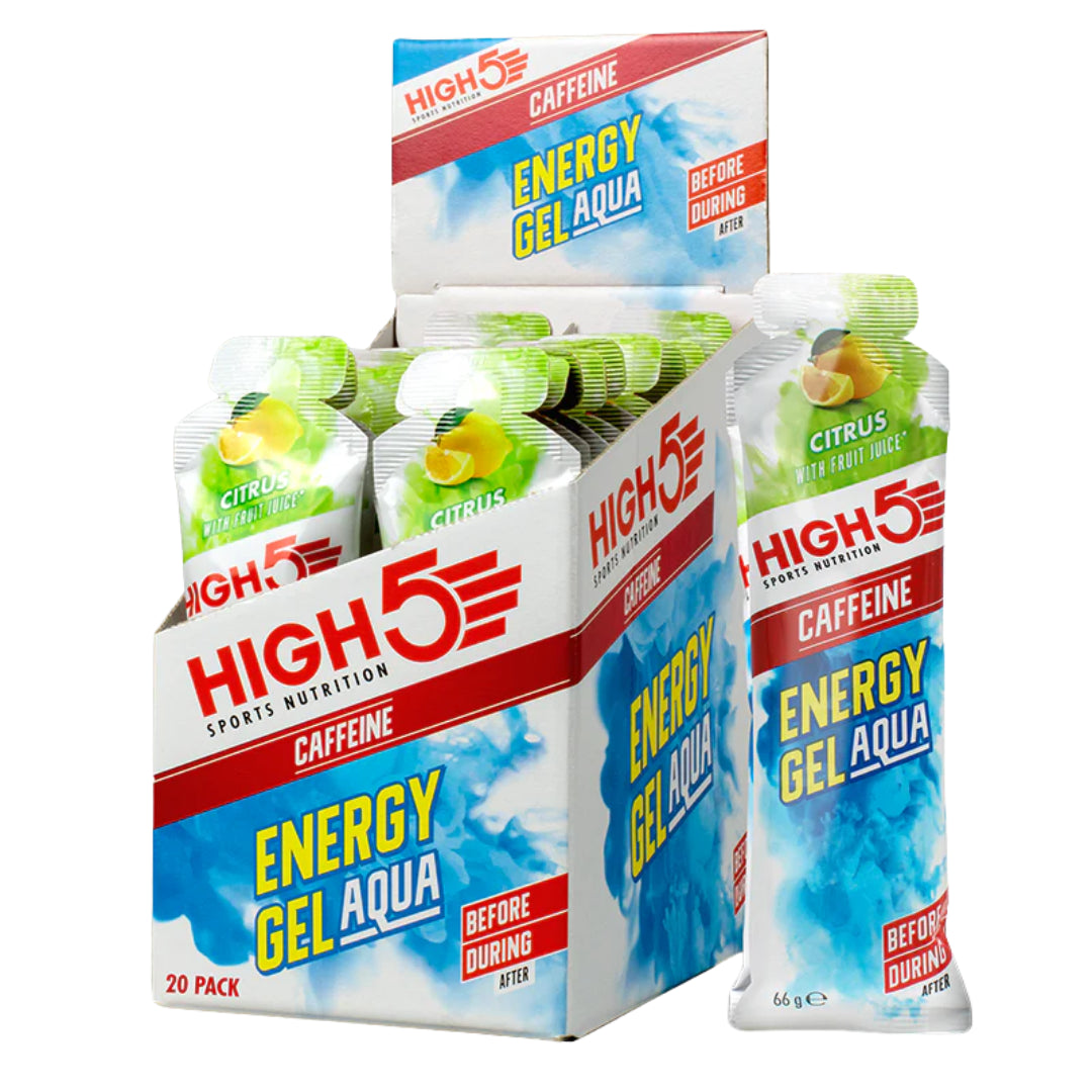 HIGH5 Energy Gel Aqua Caffeine 20x66g Citrus
