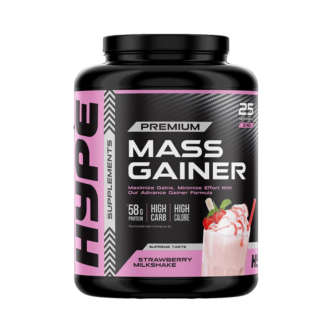 HYPE Mass Gainer 3kg Strawberry