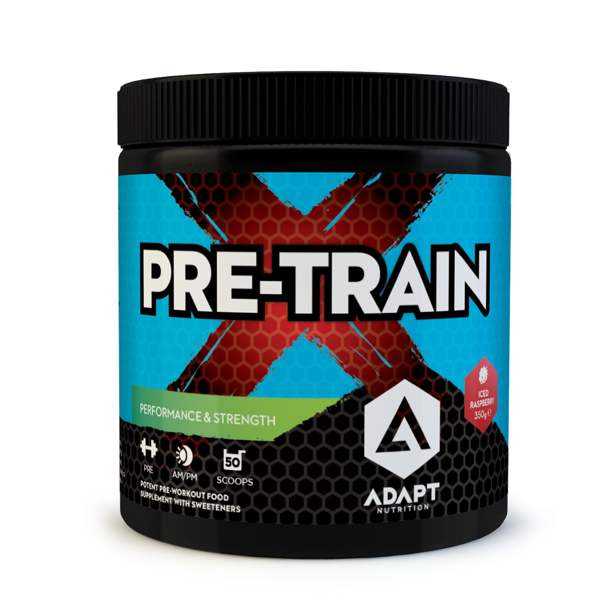 Adapt Nutrition PreTRAINx 350g Iced Raspberry