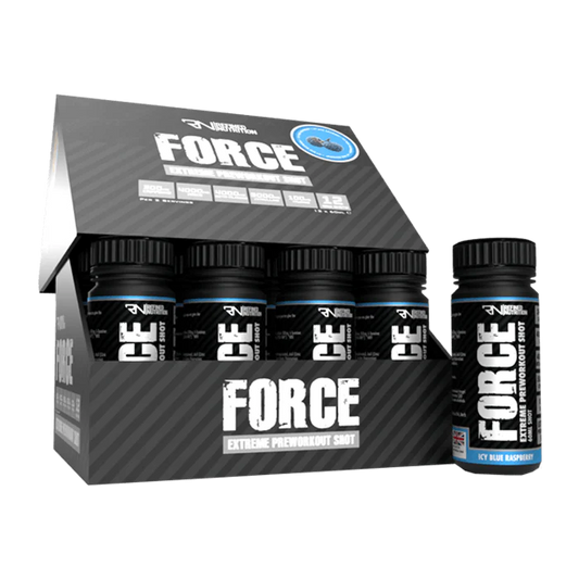 Refined Nutrition FORCE Pre-Workout Shots 12 x 60ml Icy Blue Raspberry