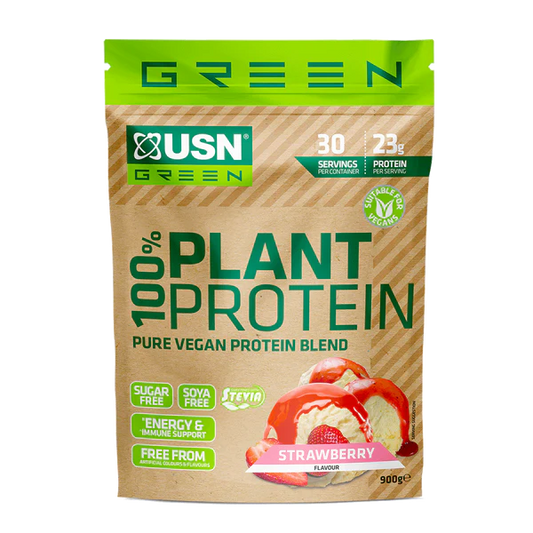 USN 100% Plant Protein 900g Strawberry
