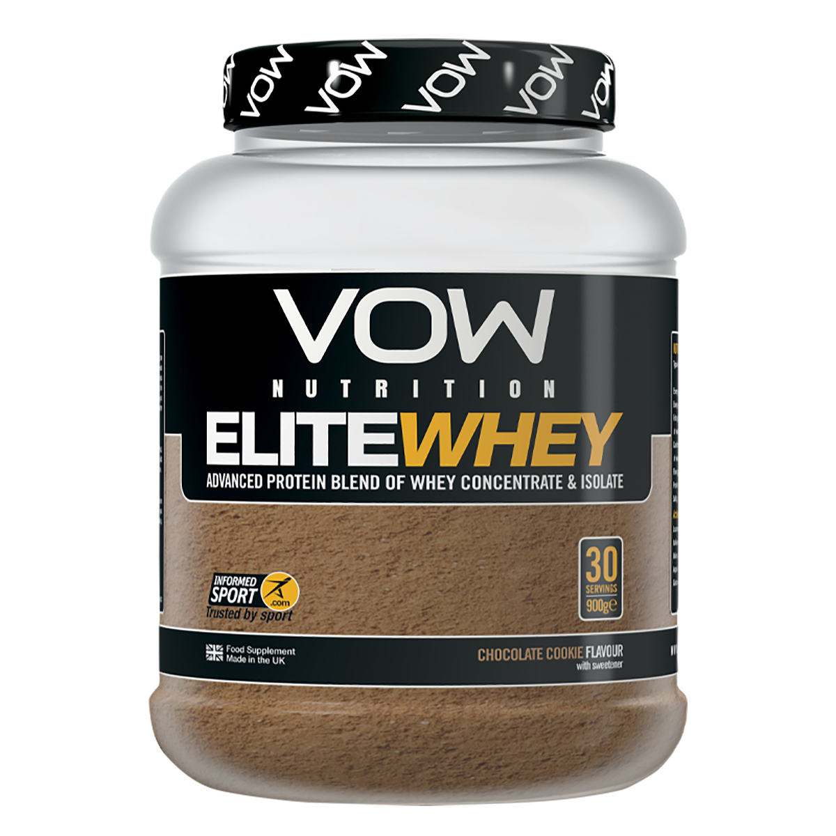 VOW Nutrition Elite Whey 900g Strawberry & White Chocolate