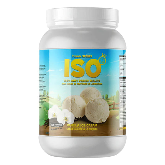 Yummy Sports ISO Tub 30 Serv 960g Vanilla Ice Cream