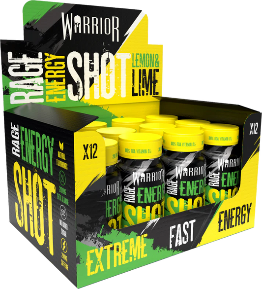 Warrior RAGE Energy Shots 12x60ml Lemon Lime