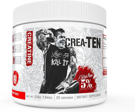 Rich Piana 5% Nutrition CREA-TEN Legendary Series 225g Fruit Punch