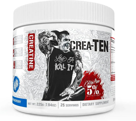 Rich Piana 5% Nutrition CREA-TEN Legendary Series 225g Blue Raspberry