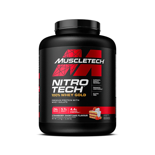 Muscletech Nitro Tech 100% Whey Gold 2.27kg Strawberry Shortcake