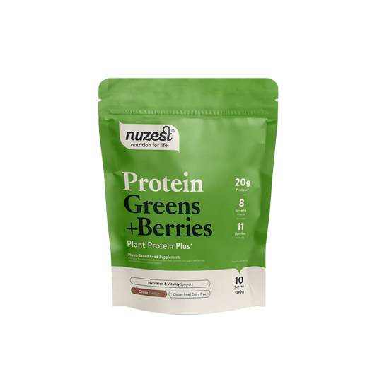 Nuzest Protein Plus Greens + Berries 300g Cocoa