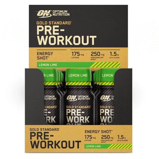 Optimum Nutrition Gold Standard Pre-Workout Shot 12x60ml Lemon & Lime