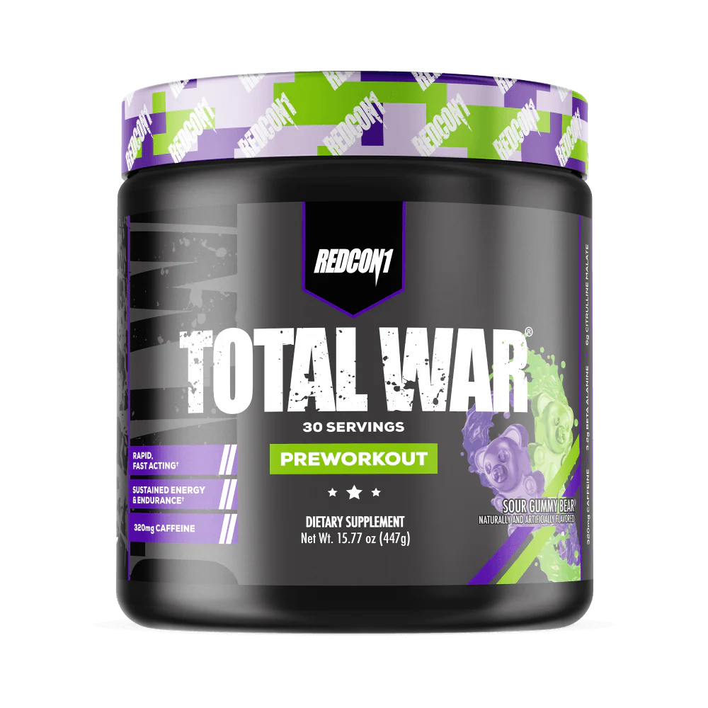 RedCon1 Total War 30 Servings 447g Sour Gummy Bear