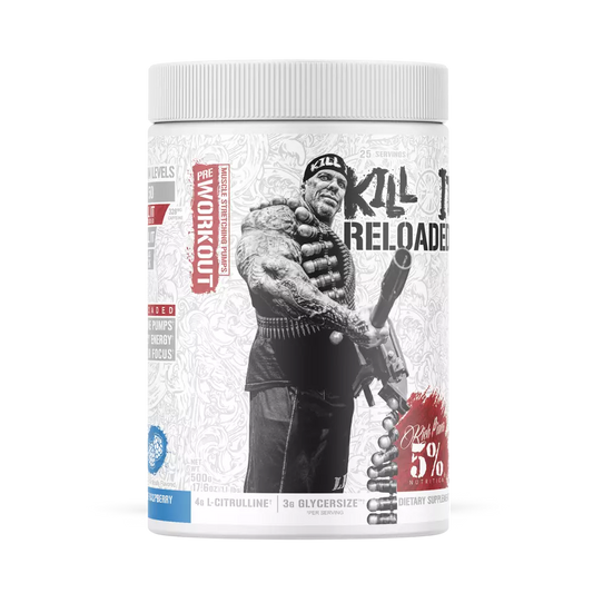 Rich Piana 5% Nutrition Kill It Reloaded Legendary Series 512.5g Blue Raspberry