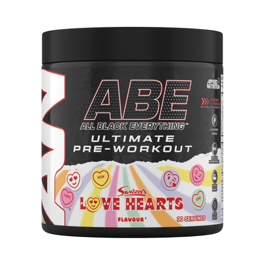 Applied Nutrition ABE (All Black Everything) 375g Swizzels Love Hearts