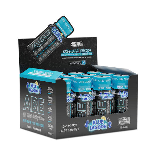 Applied Nutrition ABE (All Black Everything) Shots 12x60ml Blue Lagoon