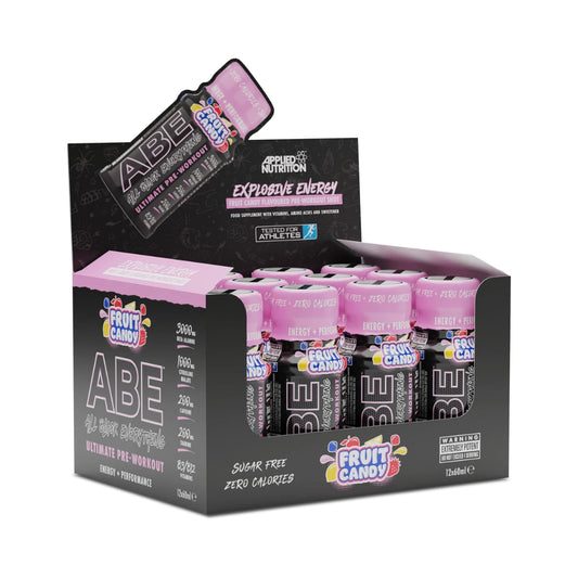 Applied Nutrition ABE (All Black Everything) Shots 12x60ml Fruit Candy