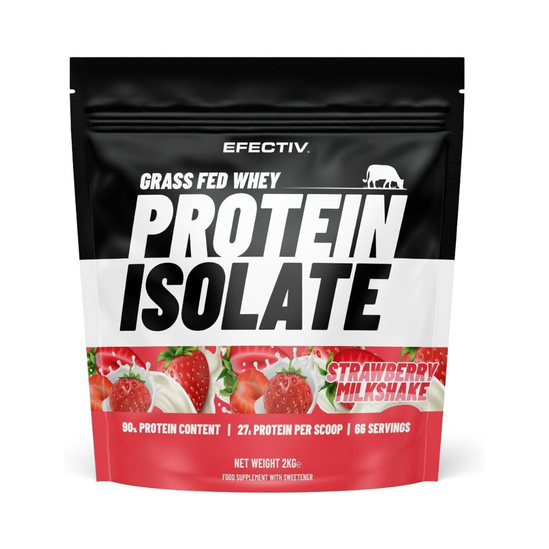Efectiv Nutrition Grass Fed Whey Protein Isolate 2000g Strawberry Milkshake