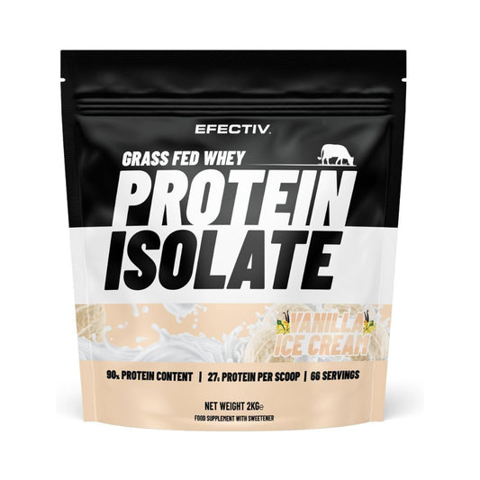 Efectiv Nutrition Grass Fed Whey Protein Isolate 2000g Vanilla Icecream