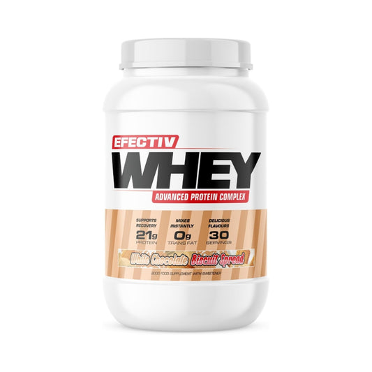 Efectiv Nutrition Whey 900g White Chocolate Biscuit Spread