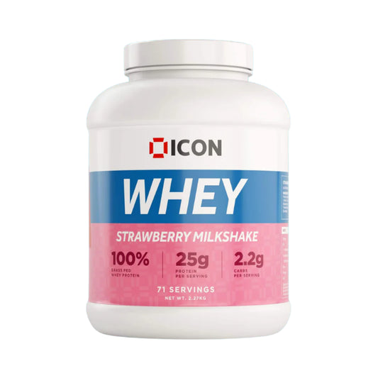 ICON Nutrition 100% Whey Protein 2.27kg Strawberry Milkshake
